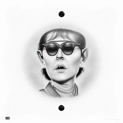 Number sixty-three with circle, Roy Orbison tattoo design idea
