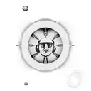 Number 63 with circle, Roy Orbison tattoo design idea