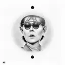 Number sixty-three with circle, Roy Orbison tattoo design idea