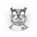Number sixty-three with circle, Roy Orbison tattoo design idea