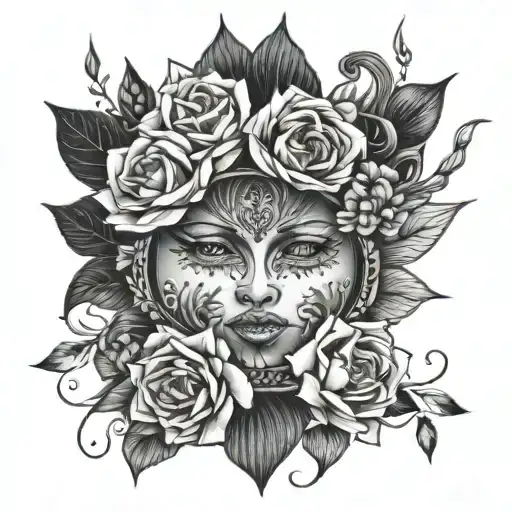 Creative tattoo design combining tattoo design idea