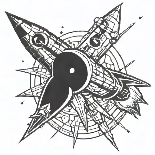 Rocket artillery tattoo design idea