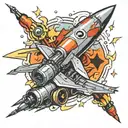 Rocket artillery rocket system tattoo design idea
