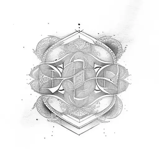 Emilie n'aime un ambigram tattoo design idea