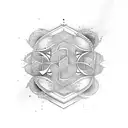 Emilie n'aime un ambigram tattoo design idea