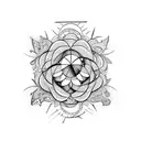 Emilie n'aime un ambigram tattoo design idea