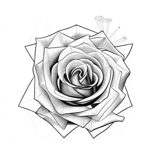 rose bush tattoo design idea