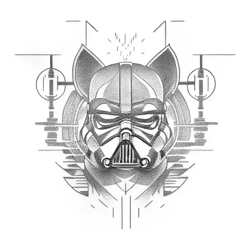 darth wader tattoo design idea