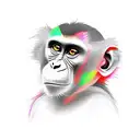 Monkey tattoo design idea