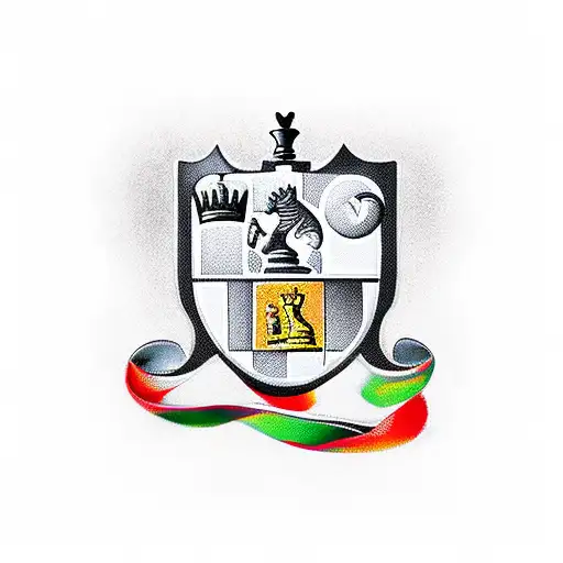 chess board " we do what we choose" tattoo design idea