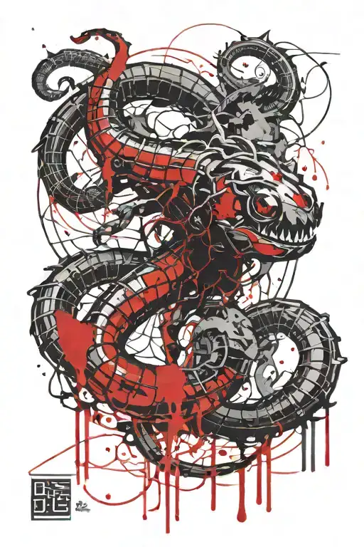Tokyo ghoul centipede tattoo design idea