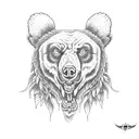 grateful dead bears at sailing regatta tattoo design idea