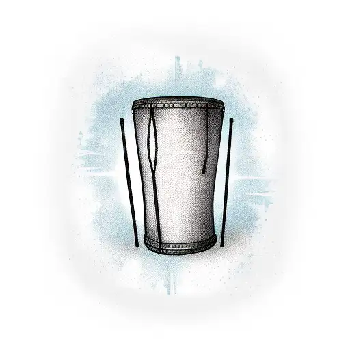 drums, veins tattoo design idea