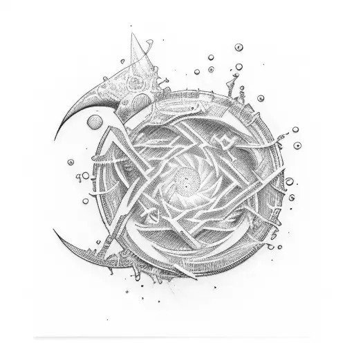 vortex goth energy  tattoo design idea