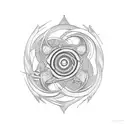 vortex goth energy  tattoo design idea