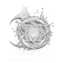 vortex goth energy  tattoo design idea