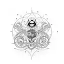 vortex goth energy  tattoo design idea