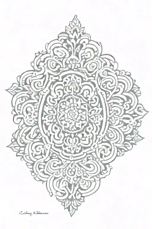 spanish patterns  tattoo design idea