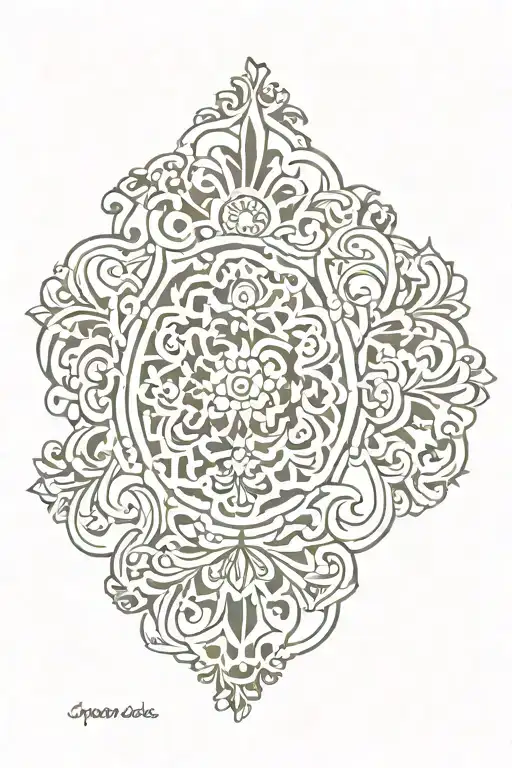 spanish patterns  tattoo design idea
