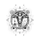 aries with gemini with piscis tattoo design idea
