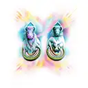 Aries with gemini with Picis  tattoo design idea