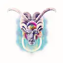 Aries with gemini with Picis  tattoo design idea