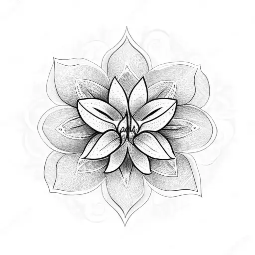 Lily tattoo design idea