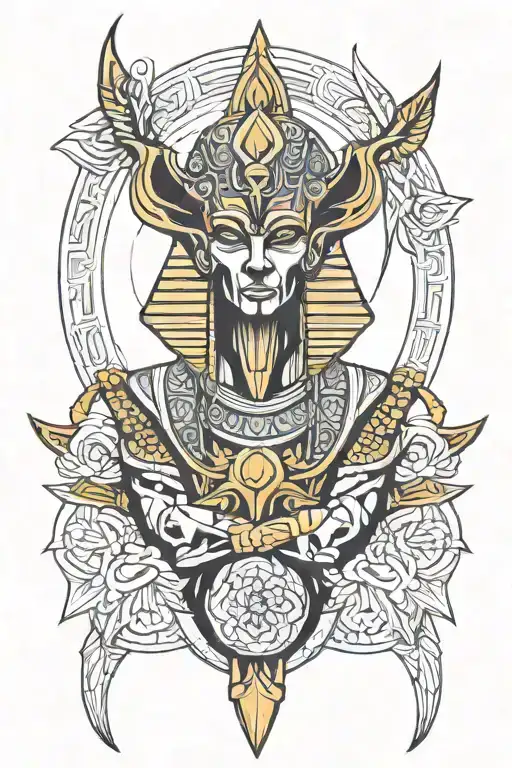 osiris strong tattoo design idea