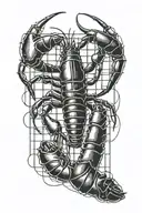 lobster trap tattoo design idea