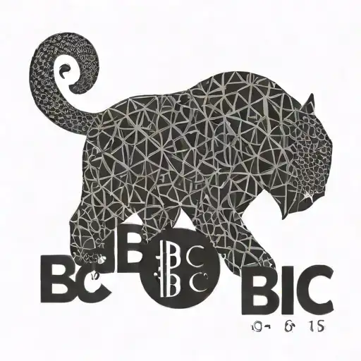 Create a geometric design featuring the phrase 'Slut for BBC' tattoo design idea