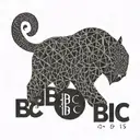 Create a geometric design featuring the phrase 'Slut for BBC' tattoo design idea