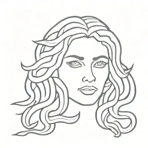medusa head tattoo design idea