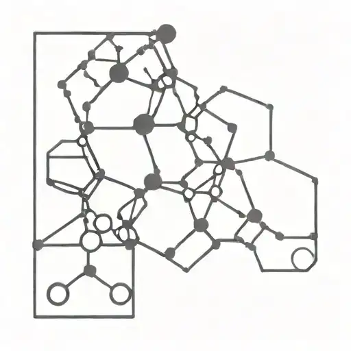 seratonin molecule structure tattoo design idea