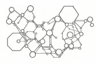 seratonin molecule tattoo design idea
