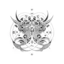 gemini tattoo design idea