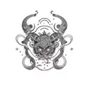 gemini tattoo design idea