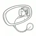 rear-view mirror reflecting tattoo design idea