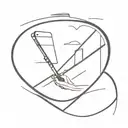 rear-view mirror reflecting tattoo design idea