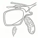 rear-view mirror reflecting tattoo design idea