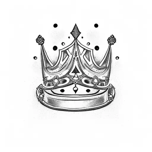 king crown drawing tattoo