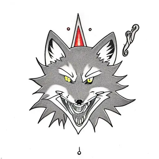 Naruto Exorcism Fox of Nine Tails tattoo design idea