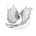 Dove on Cole miner  tattoo design idea