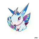 Eeveelutions and their backgrounds tattoo design idea