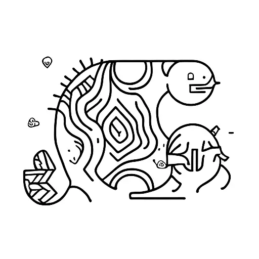 Mom and son  tattoo design idea