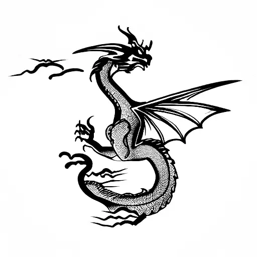 Dragon tattoo design idea