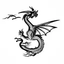 Dragon tattoo design idea