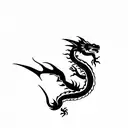 Dragon tattoo design idea