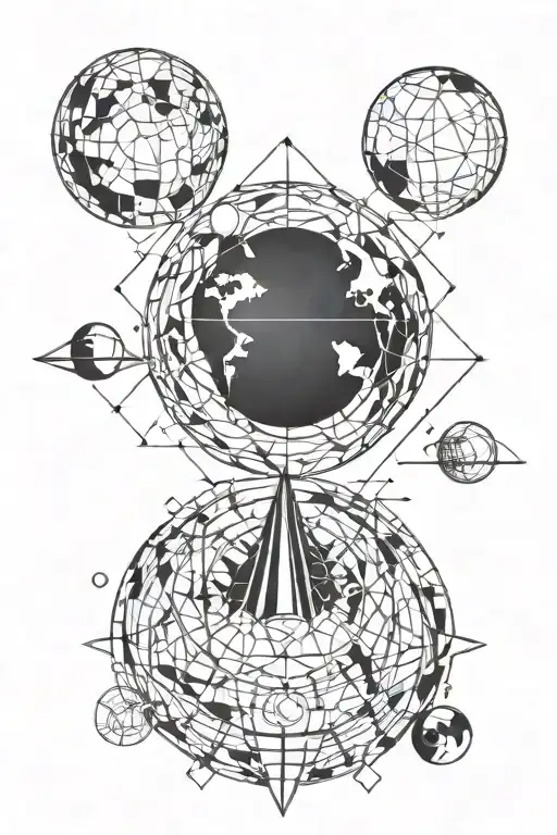 planet Earth tattoo design idea