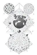 planet Earth tattoo design idea