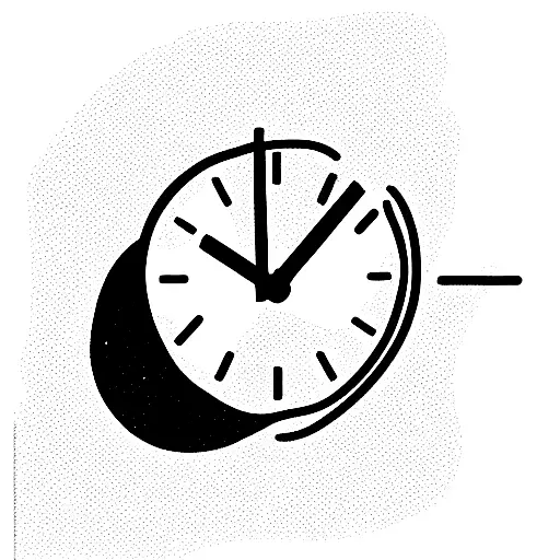 clock, twelve, cabin, wolfs, young girl, pack tattoo design idea